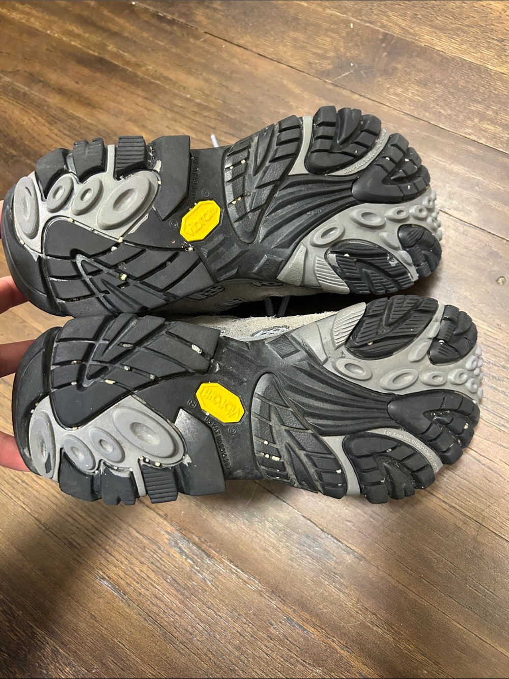 Merrell Moab 2 Mid Waterproof Hiking Grey/ Periwinkle Hiking Boots size 7 - Picture 6 of 6